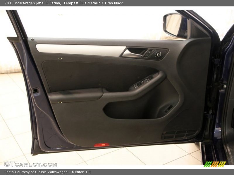 Tempest Blue Metallic / Titan Black 2013 Volkswagen Jetta SE Sedan