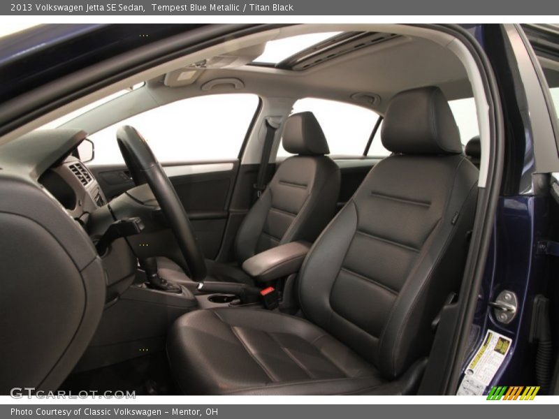 Tempest Blue Metallic / Titan Black 2013 Volkswagen Jetta SE Sedan