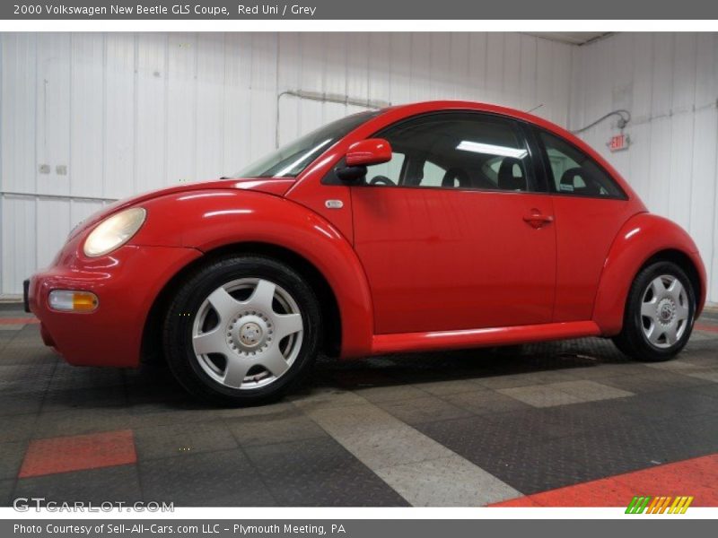 Red Uni / Grey 2000 Volkswagen New Beetle GLS Coupe