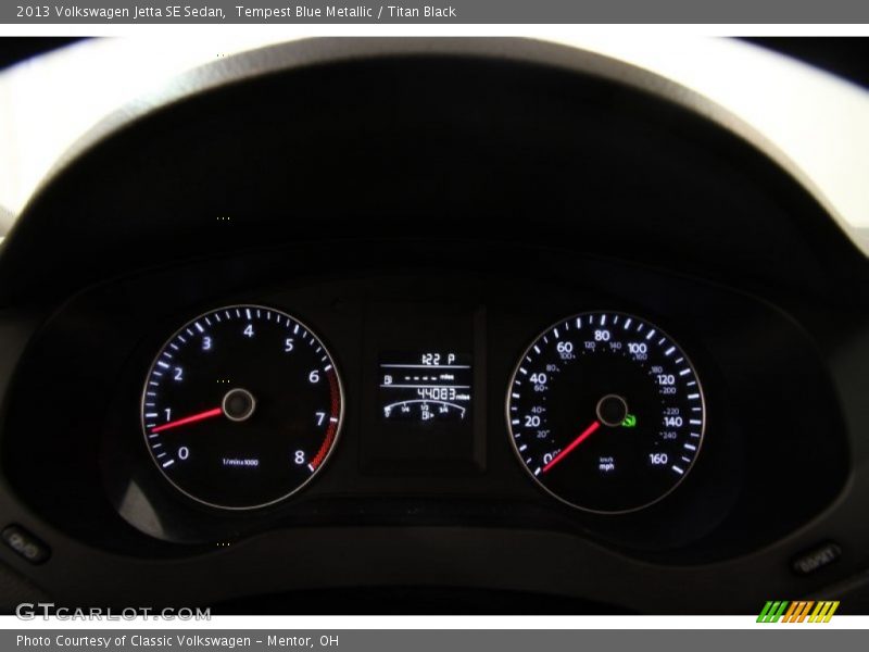Tempest Blue Metallic / Titan Black 2013 Volkswagen Jetta SE Sedan