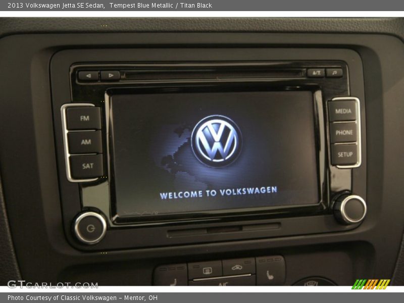 Tempest Blue Metallic / Titan Black 2013 Volkswagen Jetta SE Sedan