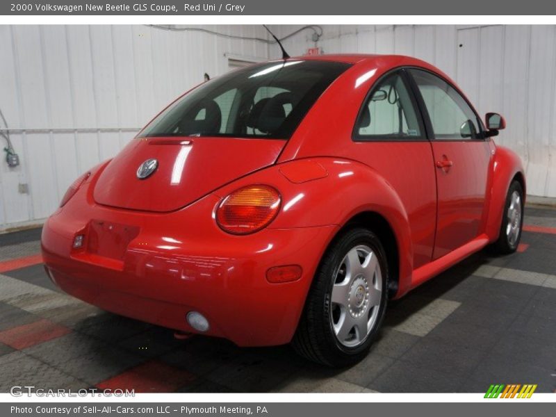 Red Uni / Grey 2000 Volkswagen New Beetle GLS Coupe