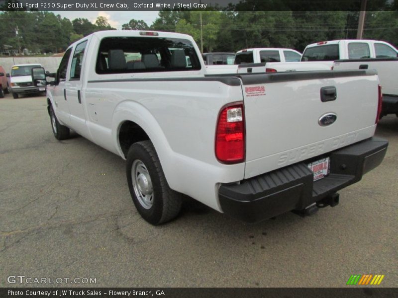 Oxford White / Steel Gray 2011 Ford F250 Super Duty XL Crew Cab
