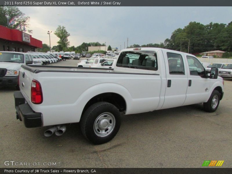 Oxford White / Steel Gray 2011 Ford F250 Super Duty XL Crew Cab