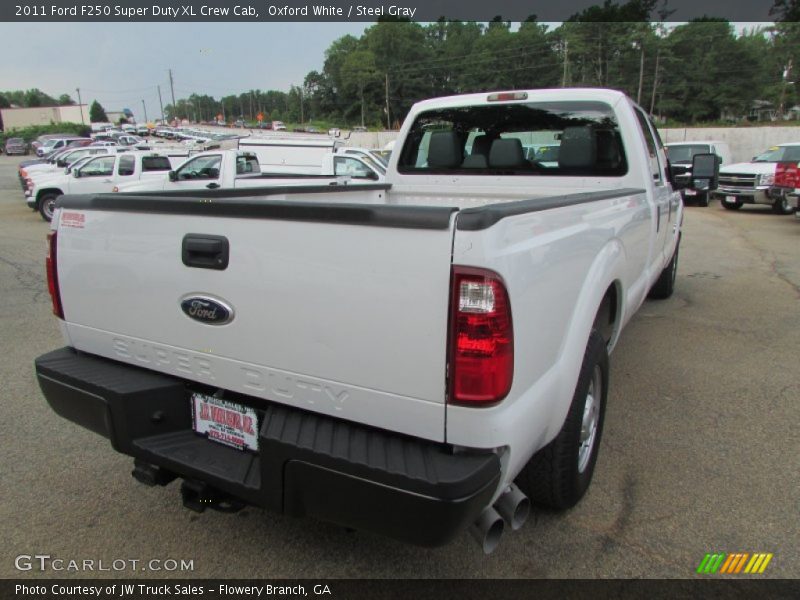 Oxford White / Steel Gray 2011 Ford F250 Super Duty XL Crew Cab