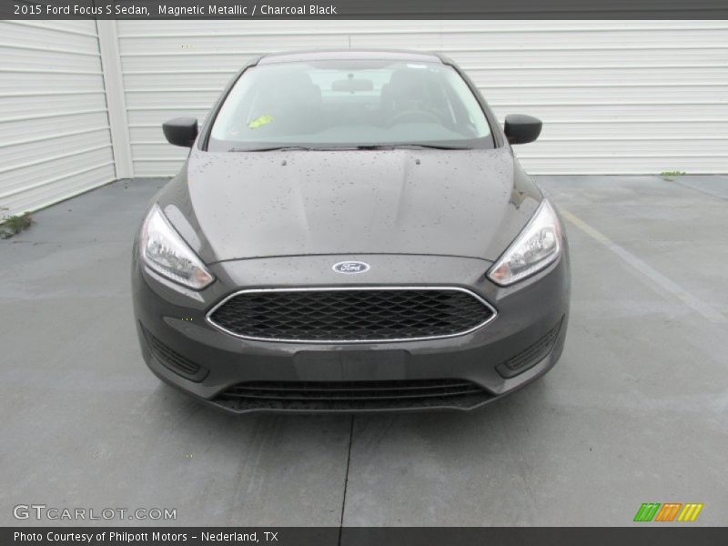 Magnetic Metallic / Charcoal Black 2015 Ford Focus S Sedan