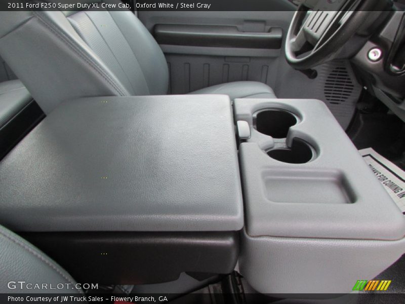 Oxford White / Steel Gray 2011 Ford F250 Super Duty XL Crew Cab