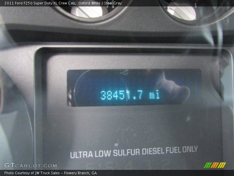 Oxford White / Steel Gray 2011 Ford F250 Super Duty XL Crew Cab