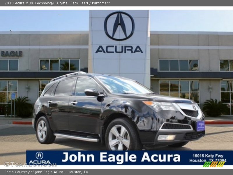 Crystal Black Pearl / Parchment 2010 Acura MDX Technology
