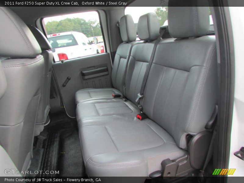 Oxford White / Steel Gray 2011 Ford F250 Super Duty XL Crew Cab