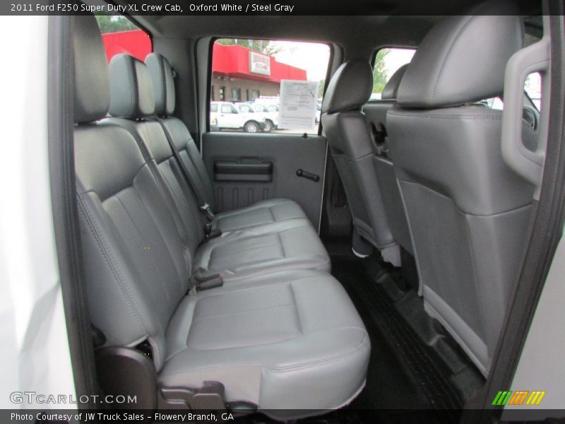 Oxford White / Steel Gray 2011 Ford F250 Super Duty XL Crew Cab