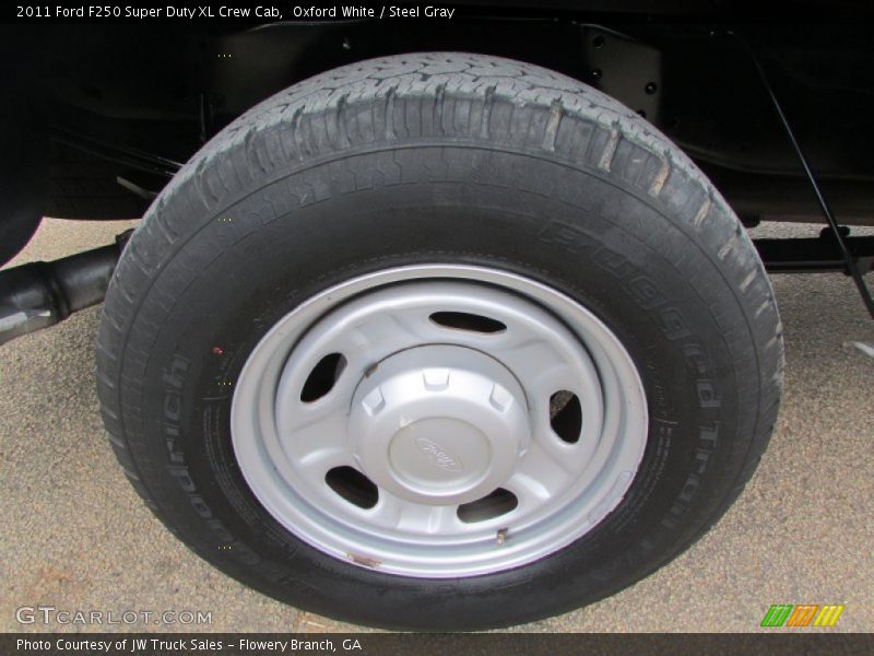 Oxford White / Steel Gray 2011 Ford F250 Super Duty XL Crew Cab