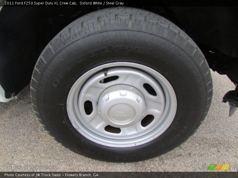 Oxford White / Steel Gray 2011 Ford F250 Super Duty XL Crew Cab