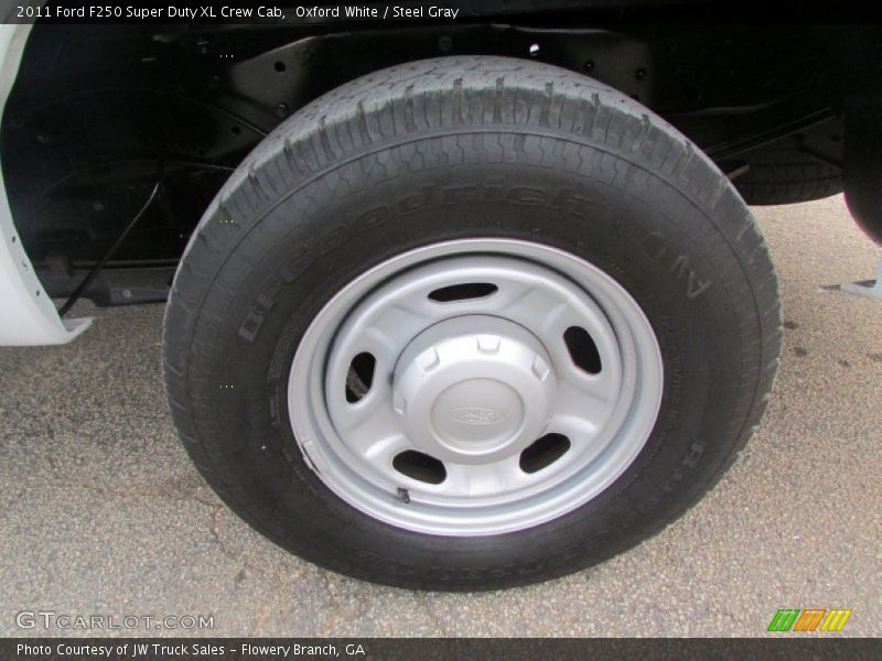 Oxford White / Steel Gray 2011 Ford F250 Super Duty XL Crew Cab