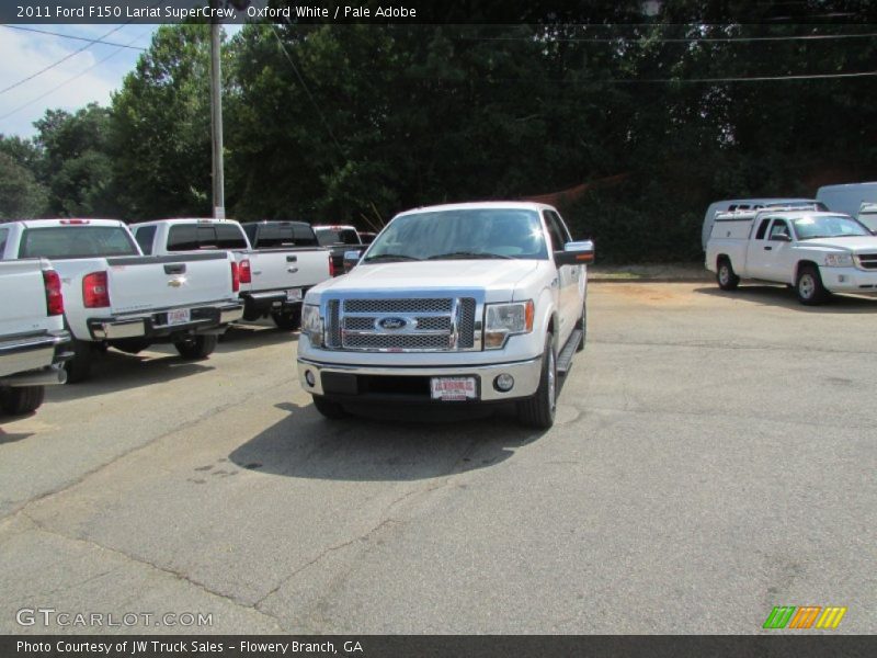 Oxford White / Pale Adobe 2011 Ford F150 Lariat SuperCrew