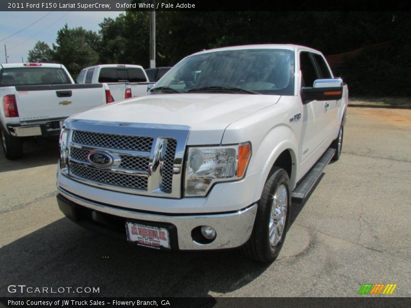 Oxford White / Pale Adobe 2011 Ford F150 Lariat SuperCrew