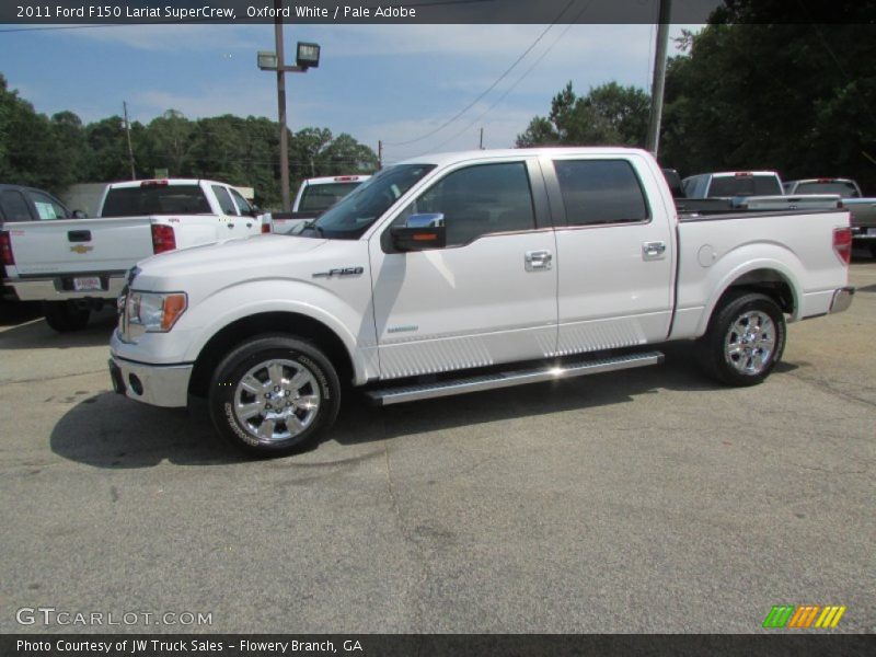 Oxford White / Pale Adobe 2011 Ford F150 Lariat SuperCrew