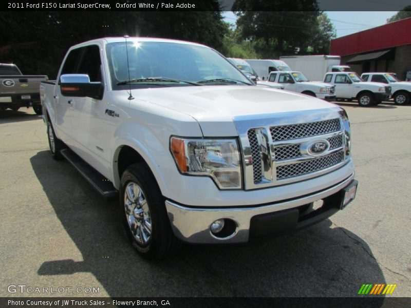 Oxford White / Pale Adobe 2011 Ford F150 Lariat SuperCrew