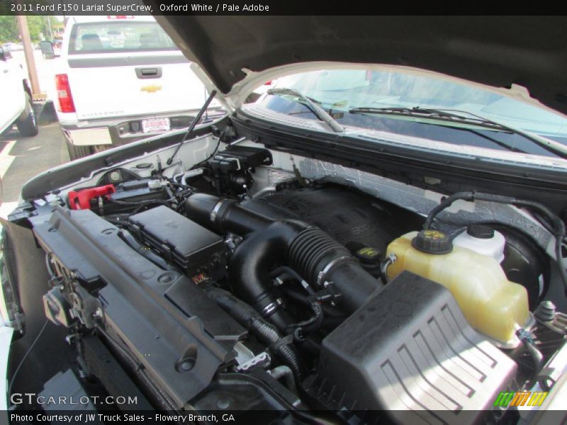 Oxford White / Pale Adobe 2011 Ford F150 Lariat SuperCrew