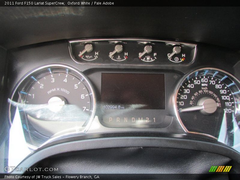 Oxford White / Pale Adobe 2011 Ford F150 Lariat SuperCrew
