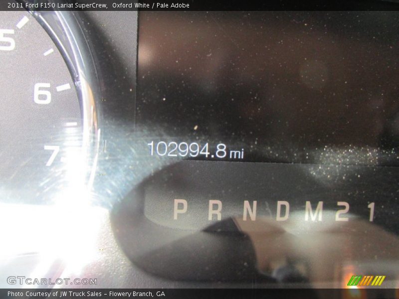 Oxford White / Pale Adobe 2011 Ford F150 Lariat SuperCrew