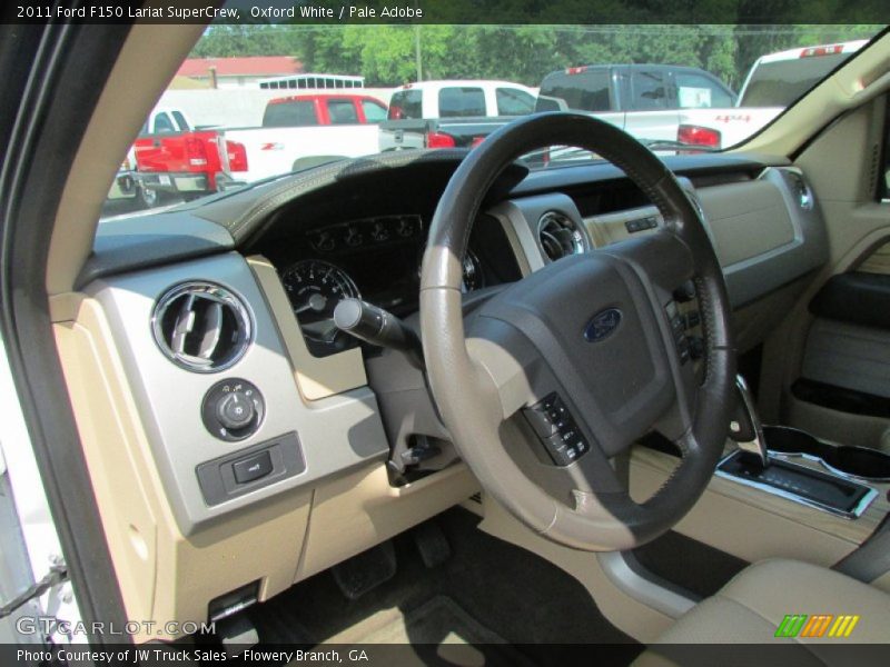Oxford White / Pale Adobe 2011 Ford F150 Lariat SuperCrew