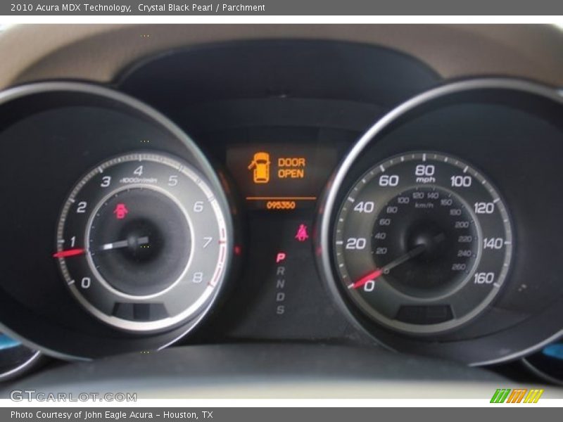 Crystal Black Pearl / Parchment 2010 Acura MDX Technology