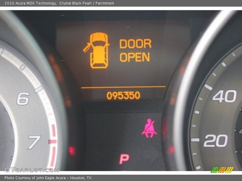 Crystal Black Pearl / Parchment 2010 Acura MDX Technology