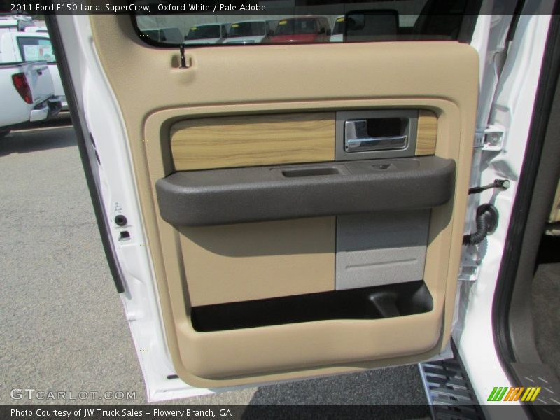 Oxford White / Pale Adobe 2011 Ford F150 Lariat SuperCrew