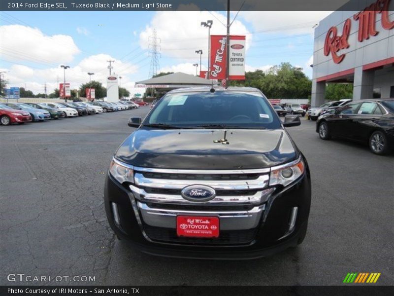 Tuxedo Black / Medium Light Stone 2014 Ford Edge SEL