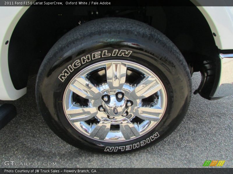Oxford White / Pale Adobe 2011 Ford F150 Lariat SuperCrew