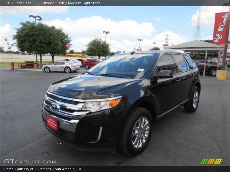 Tuxedo Black / Medium Light Stone 2014 Ford Edge SEL