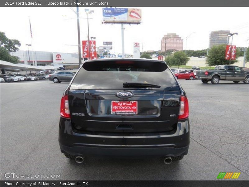 Tuxedo Black / Medium Light Stone 2014 Ford Edge SEL