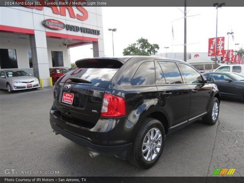 Tuxedo Black / Medium Light Stone 2014 Ford Edge SEL