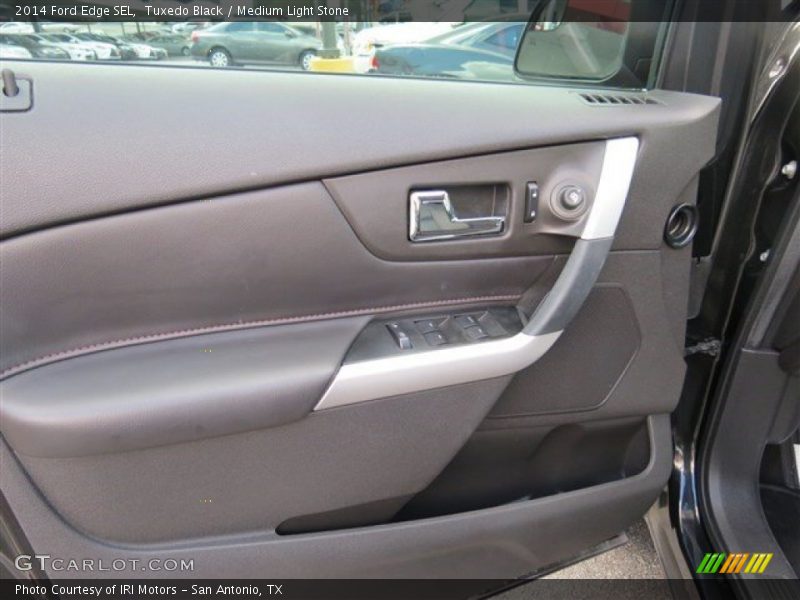 Tuxedo Black / Medium Light Stone 2014 Ford Edge SEL