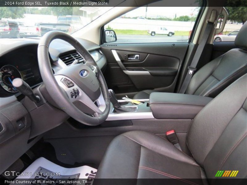 Tuxedo Black / Medium Light Stone 2014 Ford Edge SEL