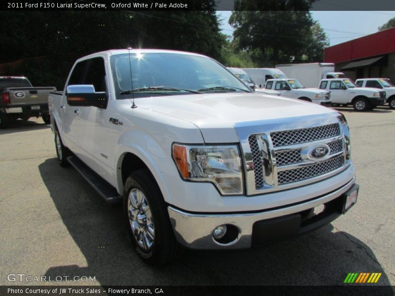 Oxford White / Pale Adobe 2011 Ford F150 Lariat SuperCrew