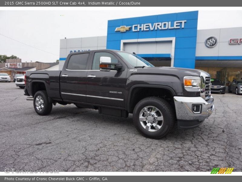 Iridium Metallic / Cocoa/Dune 2015 GMC Sierra 2500HD SLT Crew Cab 4x4