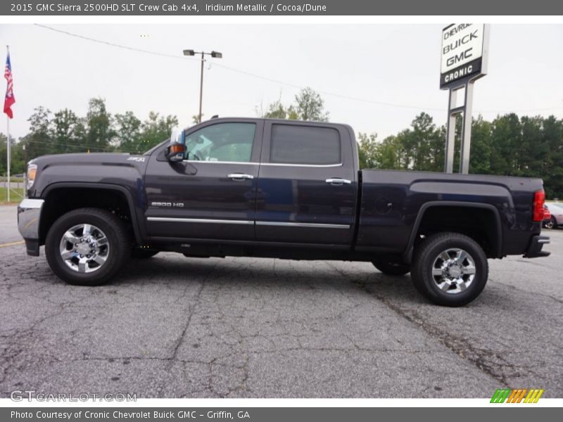 Iridium Metallic / Cocoa/Dune 2015 GMC Sierra 2500HD SLT Crew Cab 4x4