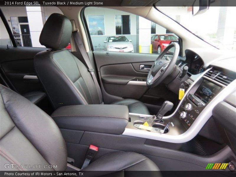Tuxedo Black / Medium Light Stone 2014 Ford Edge SEL