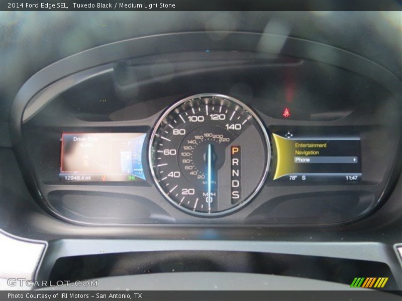 Tuxedo Black / Medium Light Stone 2014 Ford Edge SEL