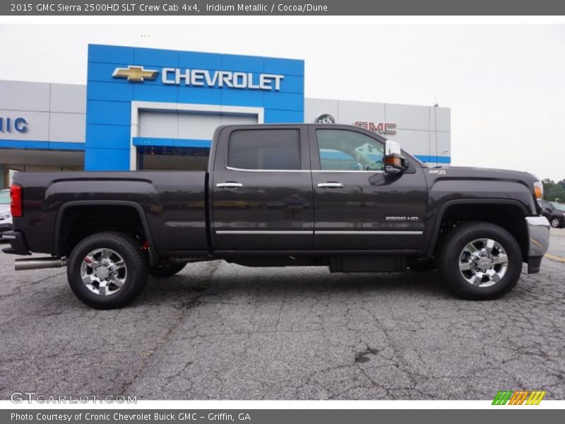 Iridium Metallic / Cocoa/Dune 2015 GMC Sierra 2500HD SLT Crew Cab 4x4