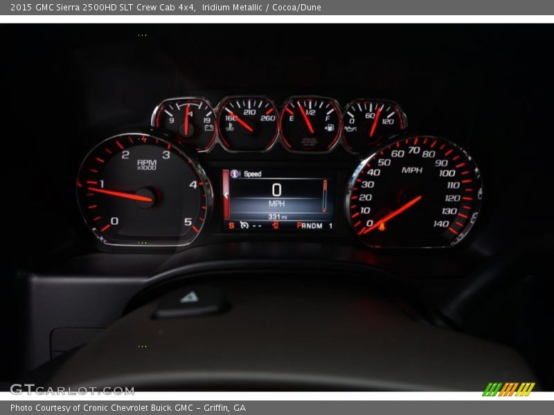 Iridium Metallic / Cocoa/Dune 2015 GMC Sierra 2500HD SLT Crew Cab 4x4