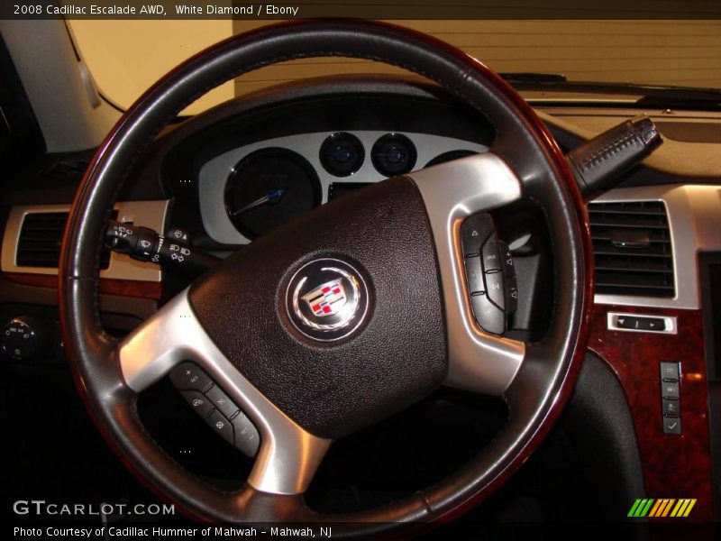 White Diamond / Ebony 2008 Cadillac Escalade AWD