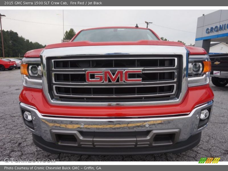 Fire Red / Jet Black 2015 GMC Sierra 1500 SLT Crew Cab