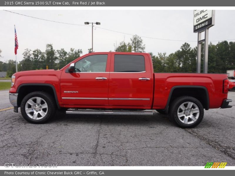 Fire Red / Jet Black 2015 GMC Sierra 1500 SLT Crew Cab