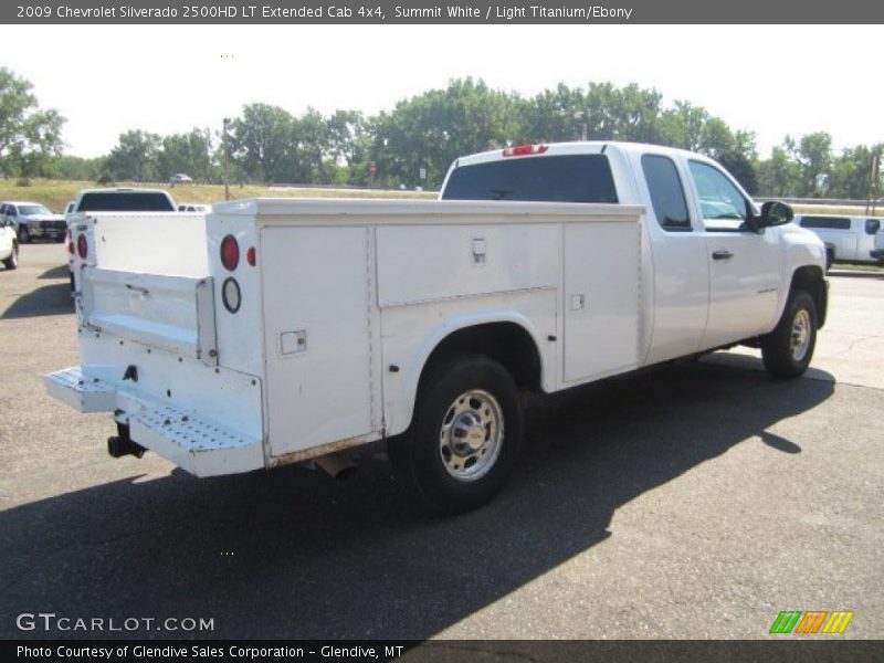 Summit White / Light Titanium/Ebony 2009 Chevrolet Silverado 2500HD LT Extended Cab 4x4