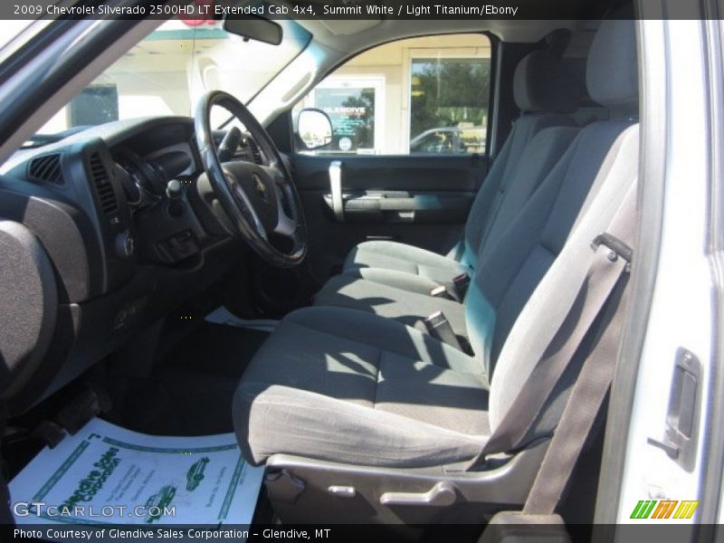 Summit White / Light Titanium/Ebony 2009 Chevrolet Silverado 2500HD LT Extended Cab 4x4