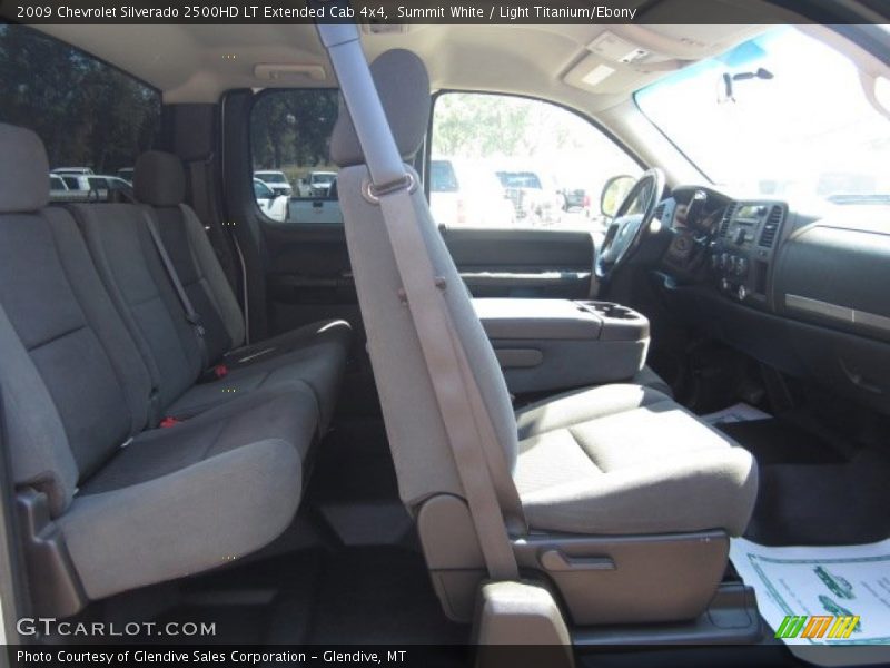 Summit White / Light Titanium/Ebony 2009 Chevrolet Silverado 2500HD LT Extended Cab 4x4