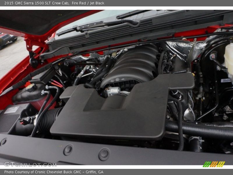Fire Red / Jet Black 2015 GMC Sierra 1500 SLT Crew Cab